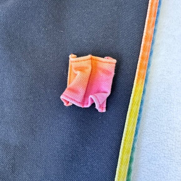 Big Bud Press Apron Shopgirl A-Line  Dress Black Rainbow Size Small NO BELT - Picture 5 of 11